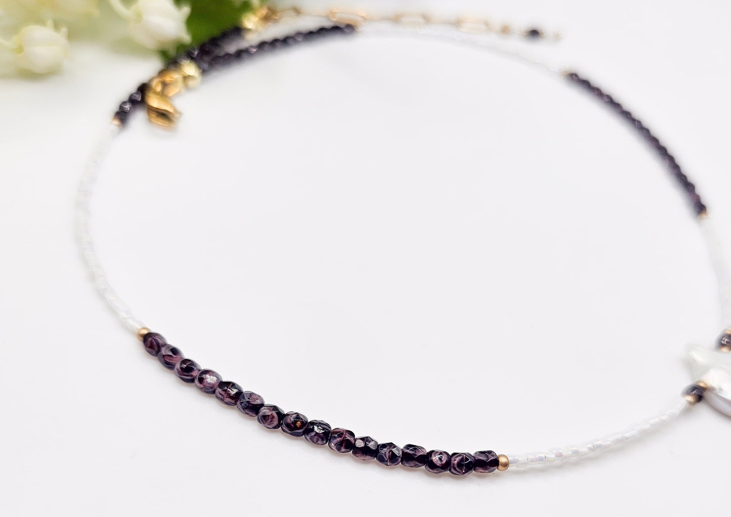 Snow White Picasso Pearl Necklace