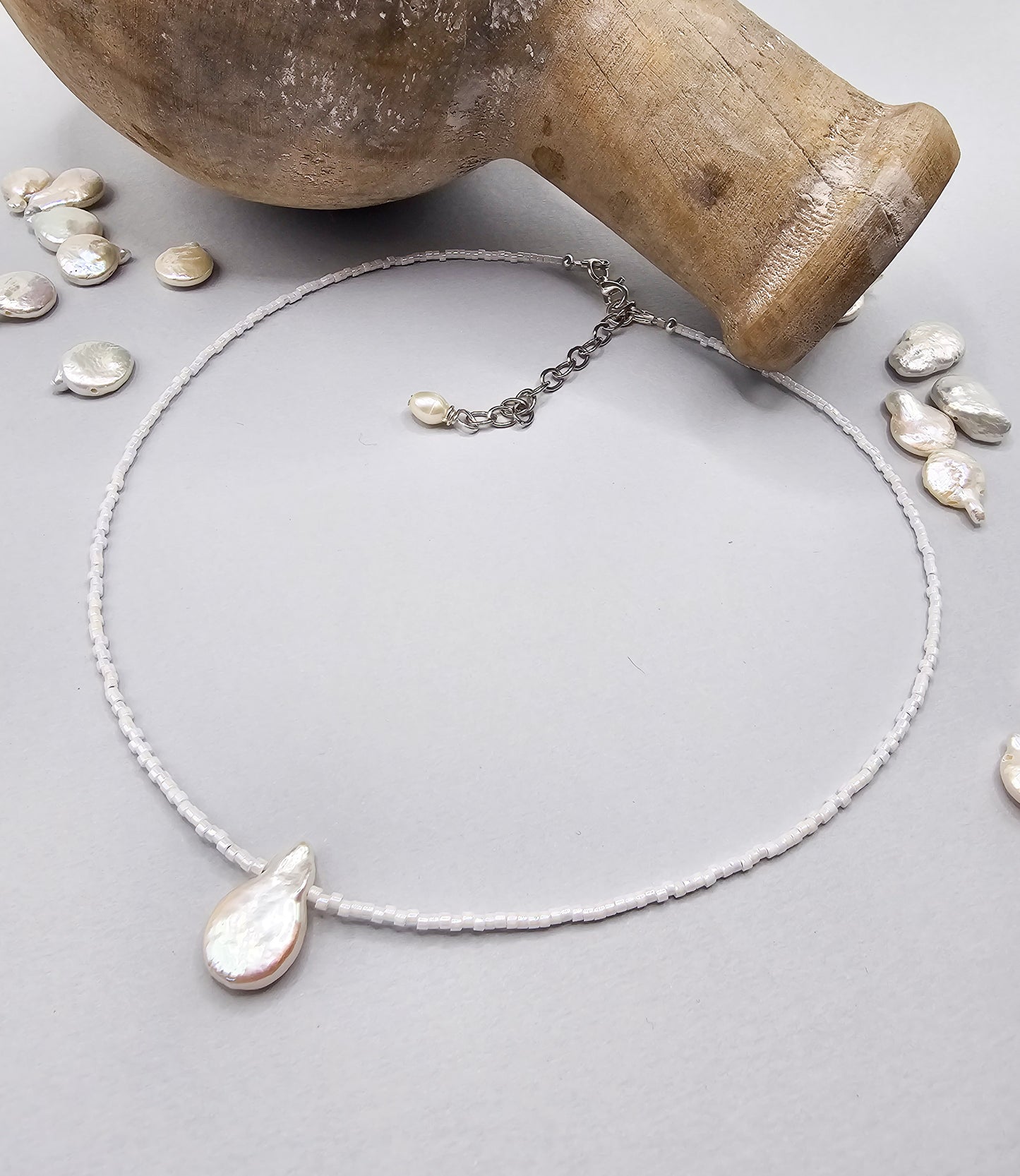 Snow White Pearl Necklace