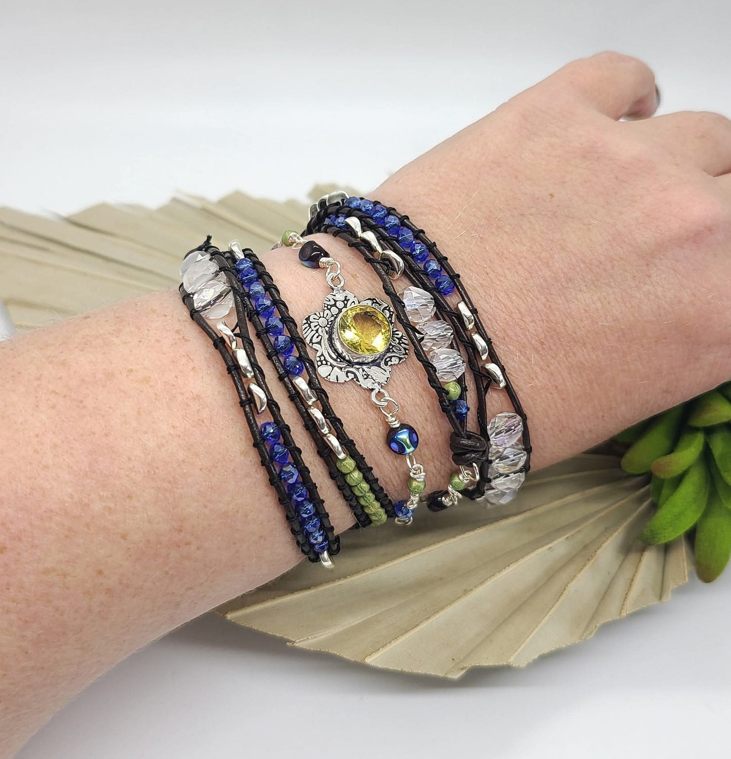 Citrine Bohemian Flower Wrap