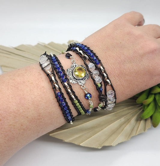 Citrine Bohemian Flower Wrap