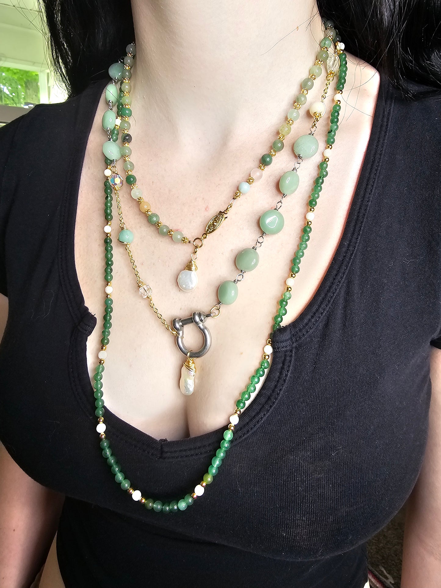 Semi Precious Gemstone Necklace Set