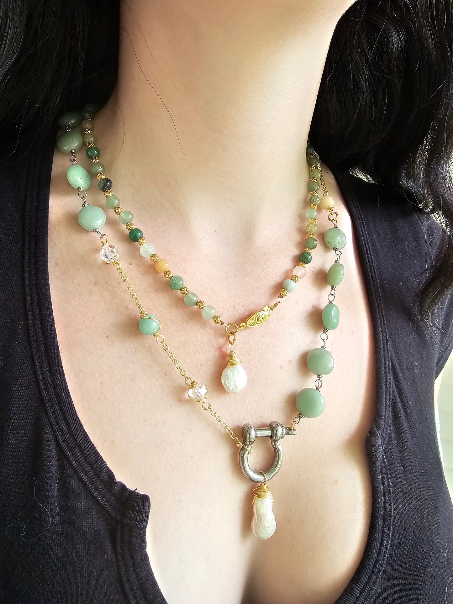 Semi Precious Gemstone Necklace Set