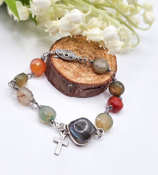 Labradorite Gemstone Bracelet