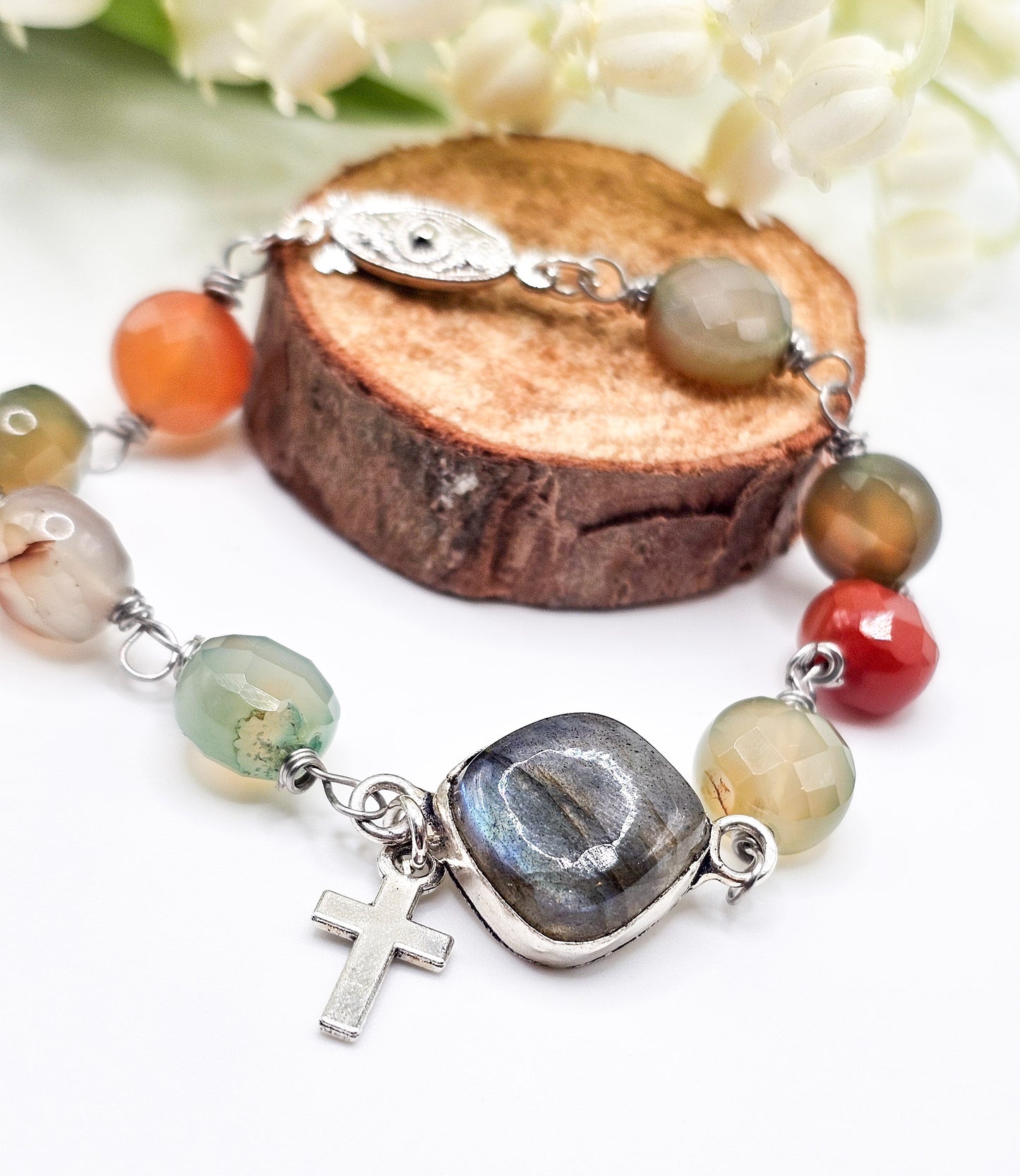 Labradorite Gemstone Bracelet