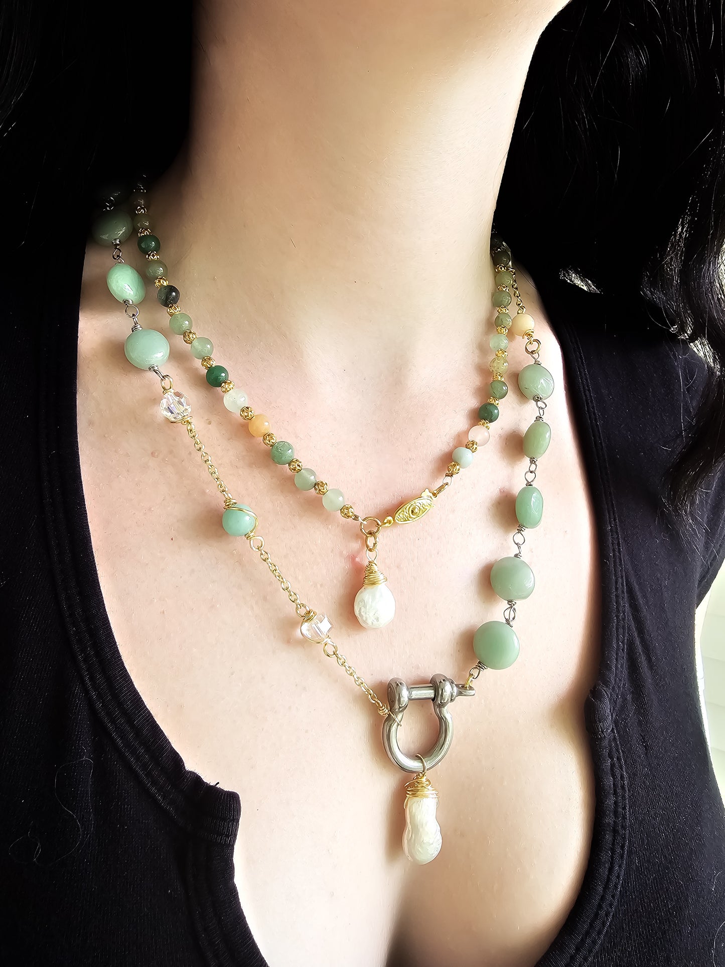 Semi Precious Gemstone Necklace Set