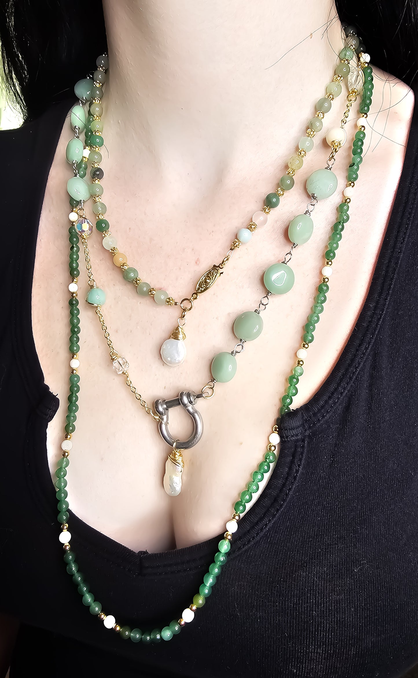 Semi Precious Gemstone Necklace Set