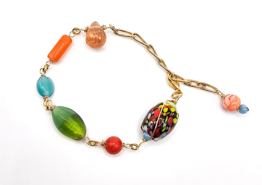 Venetian Glass Bohemian Bracelet