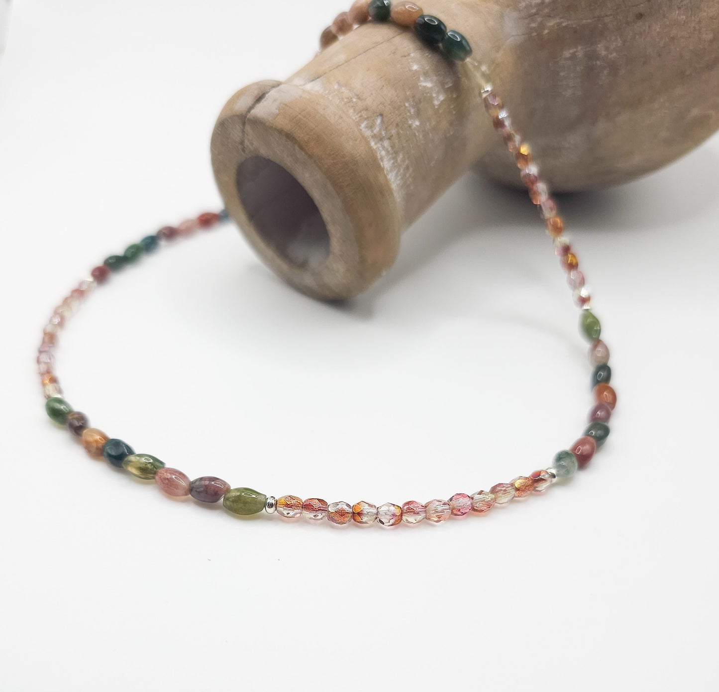 Natural Agate Gemstone Necklace