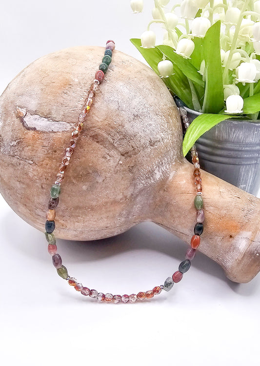 Natural Agate Gemstone Necklace
