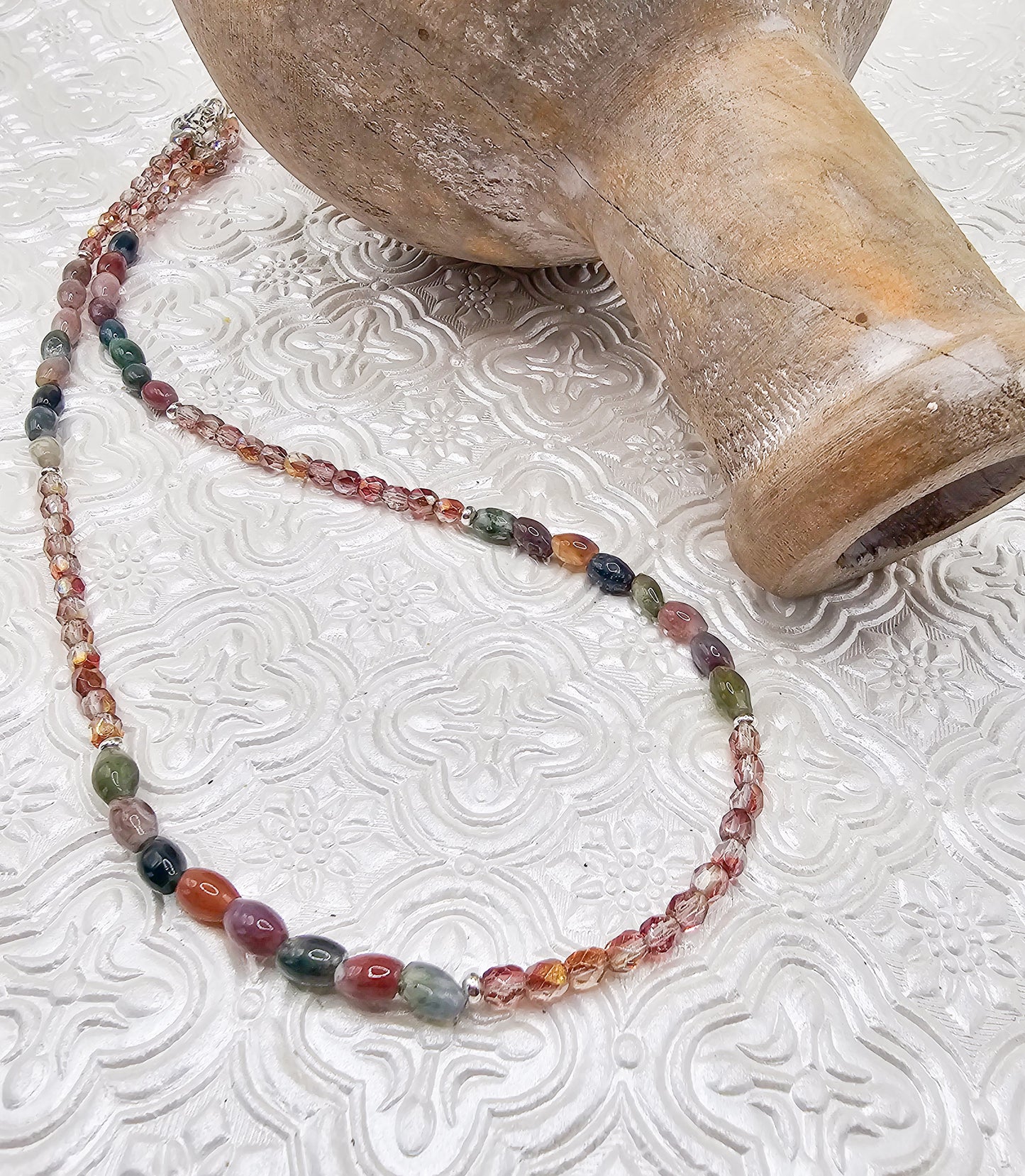 Natural Agate Gemstone Necklace