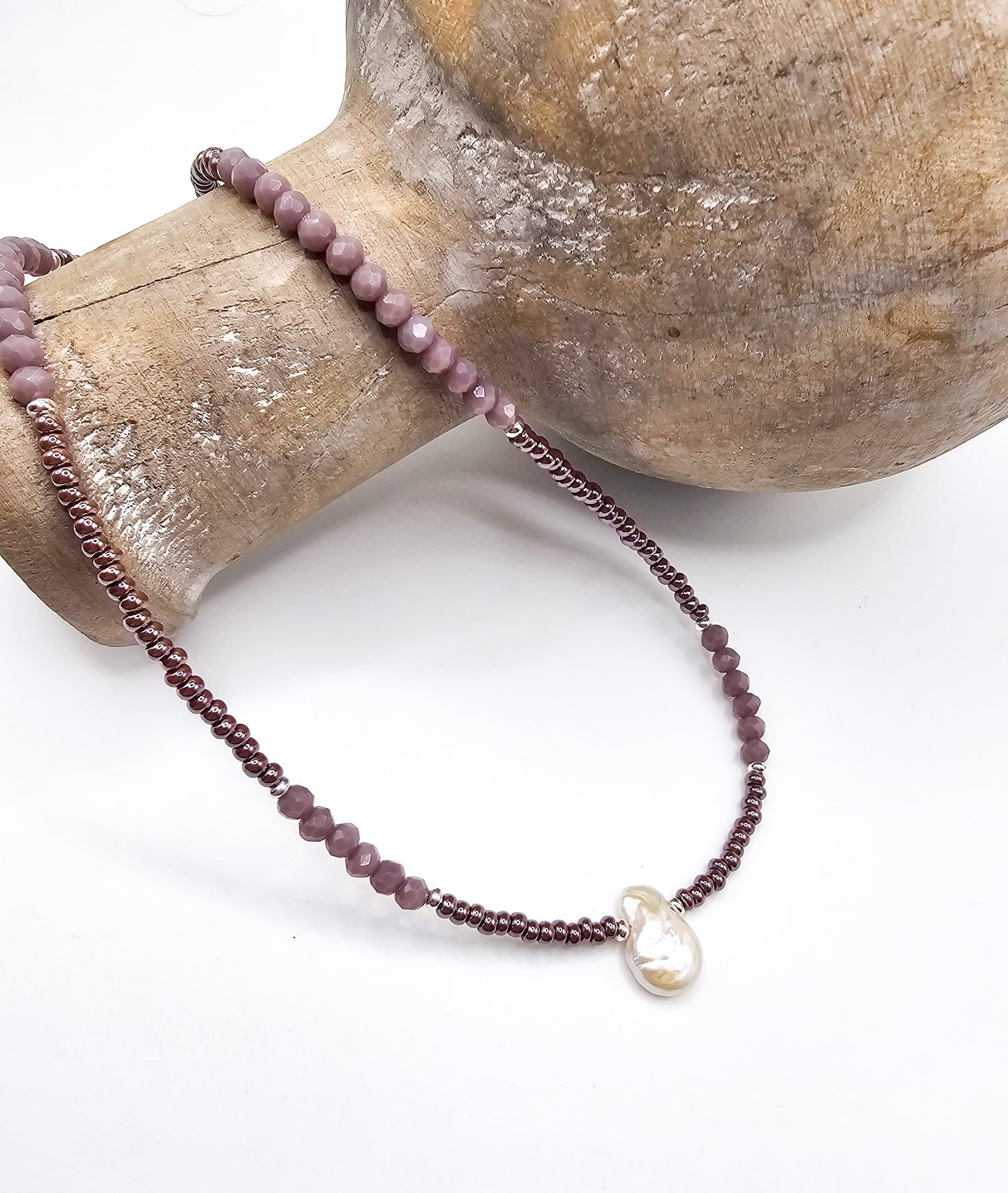 Lavender Dream Pearl Necklace