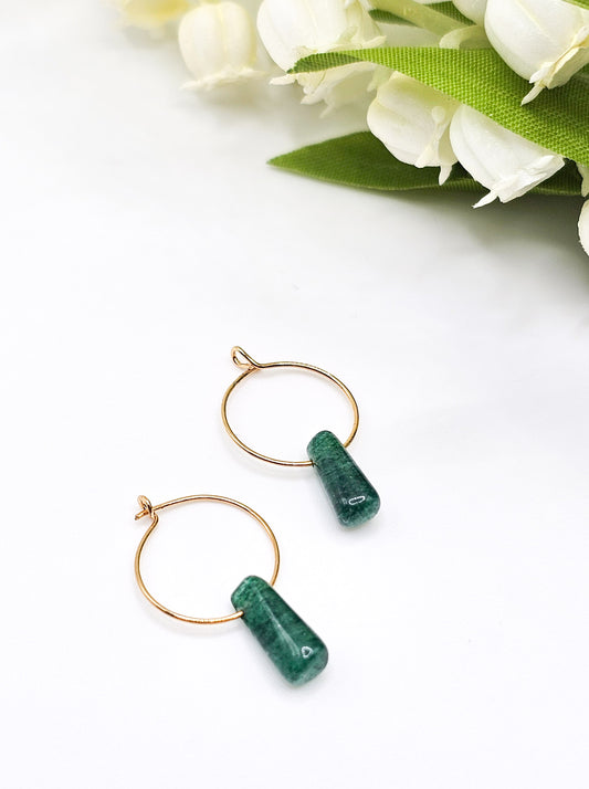 Tiny but might Tourmaline Earrings