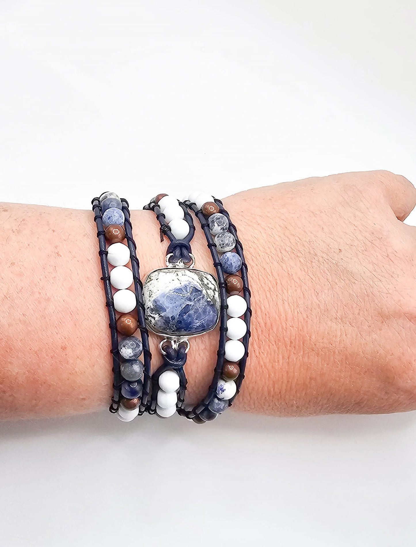 Natural Soldalite Wrap