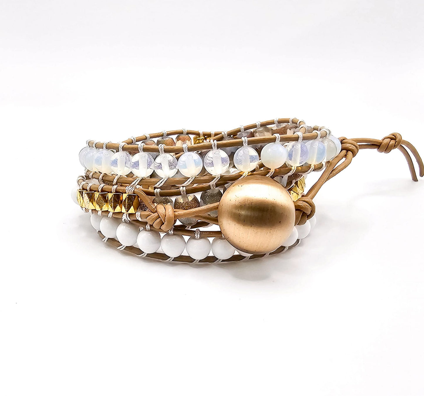 White Bohemian Dream Wrap Bracelet