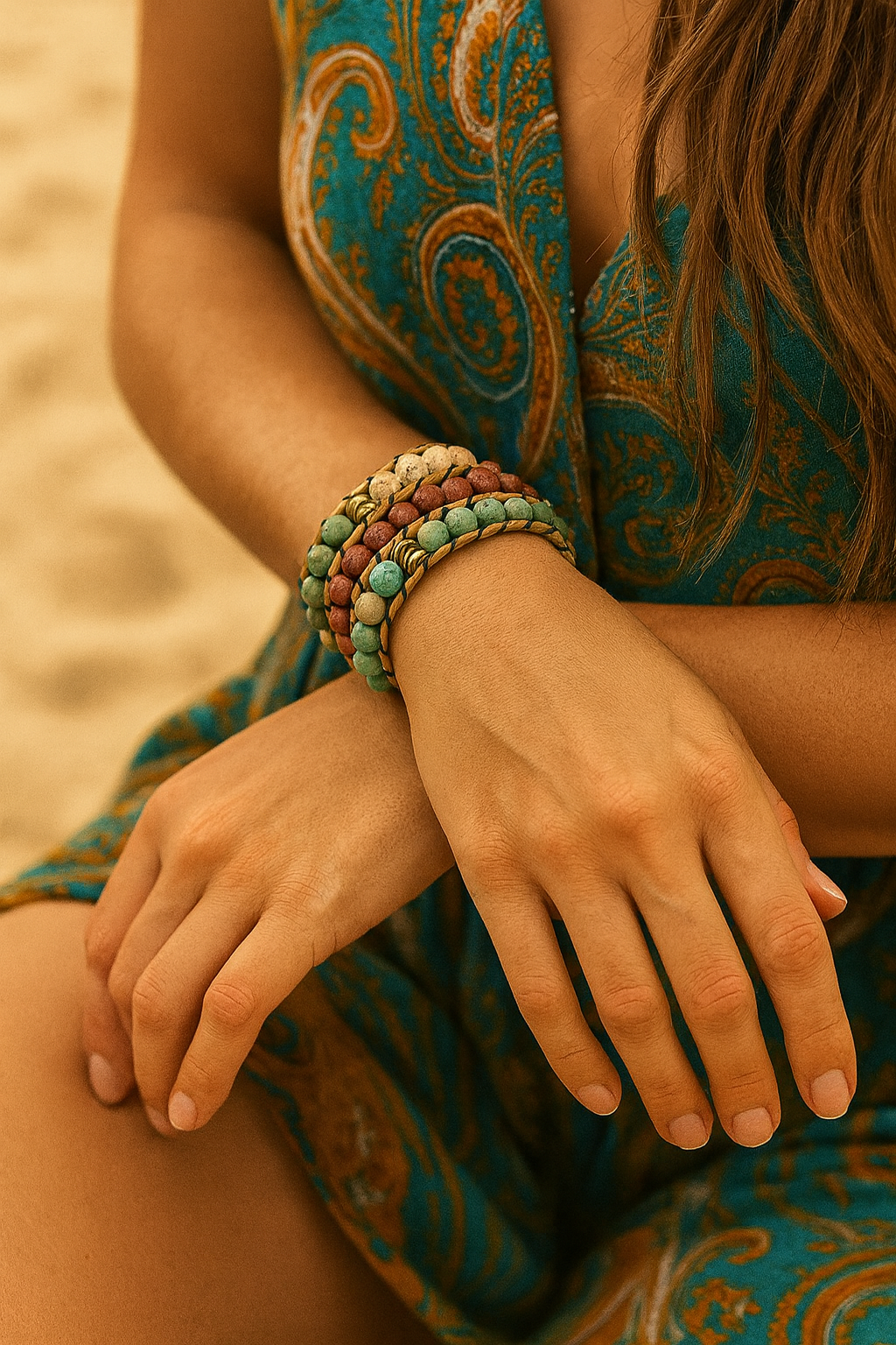Bohemian Desert Wrap Bracelet