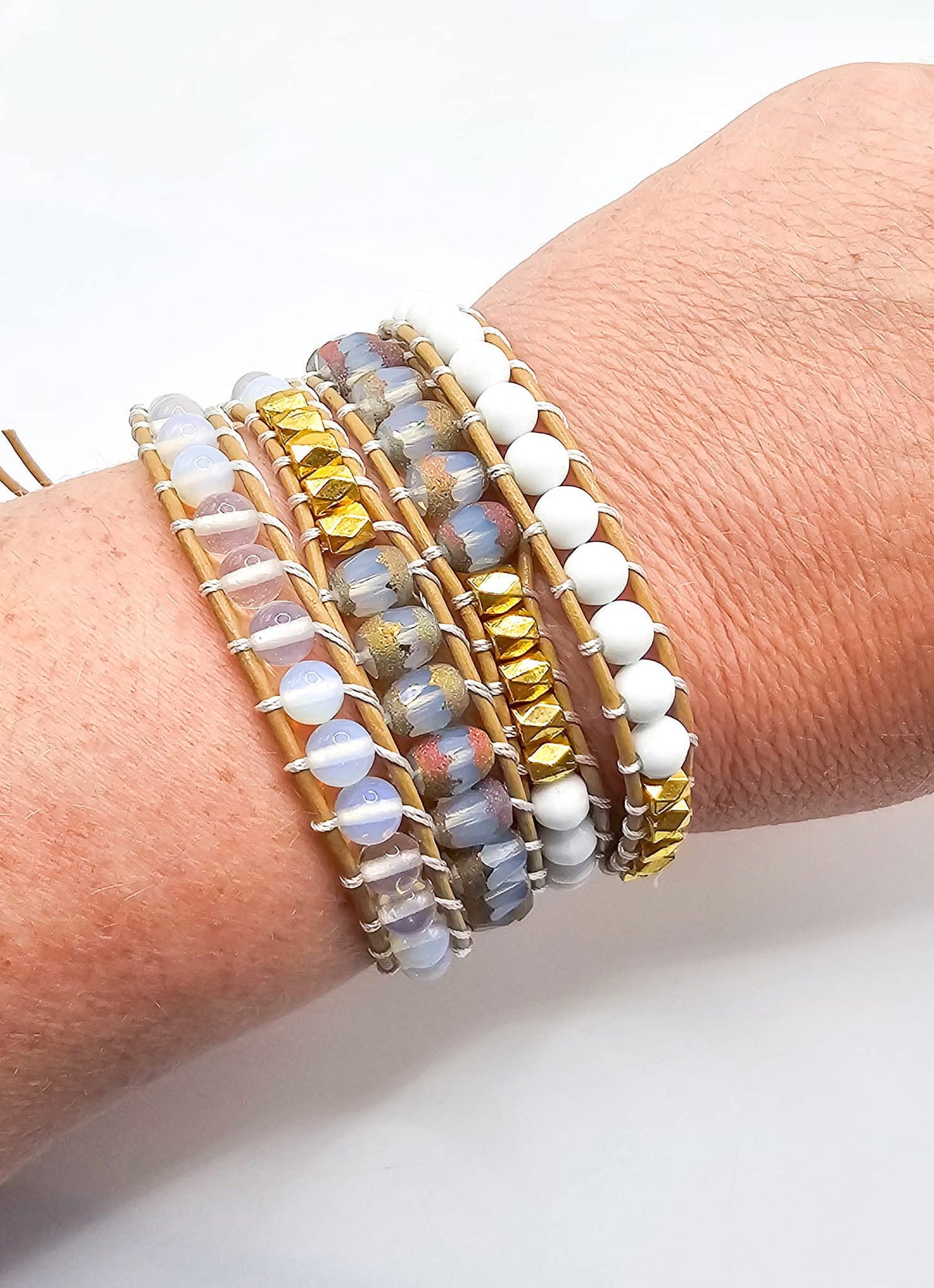 White Bohemian Dream Wrap Bracelet