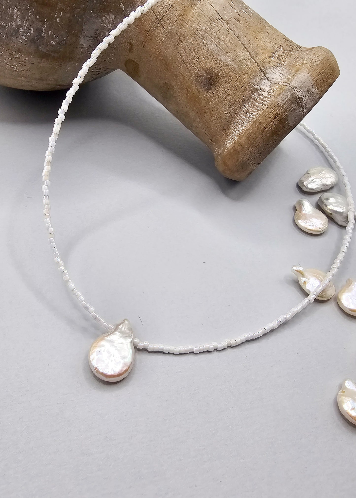 Snow White Pearl Necklace
