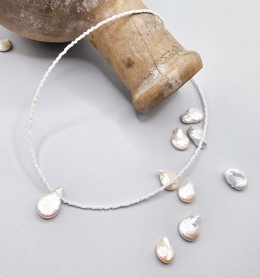 Snow White Pearl Necklace